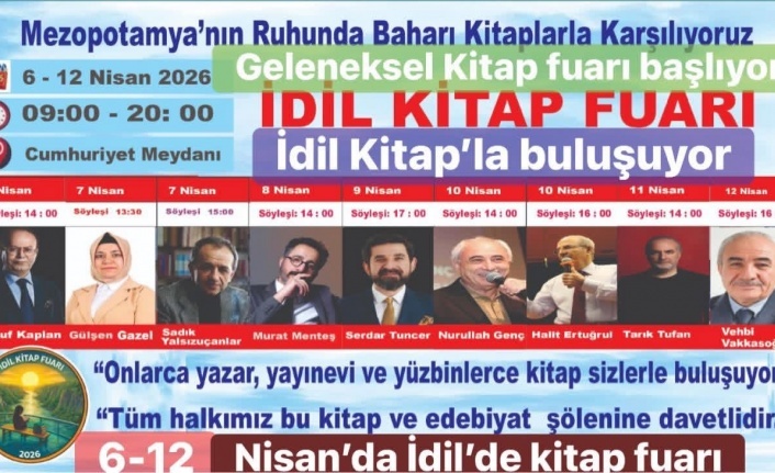 Ünlü Yazarlar İdil Kitap Fuarı’nda Buluşuyor